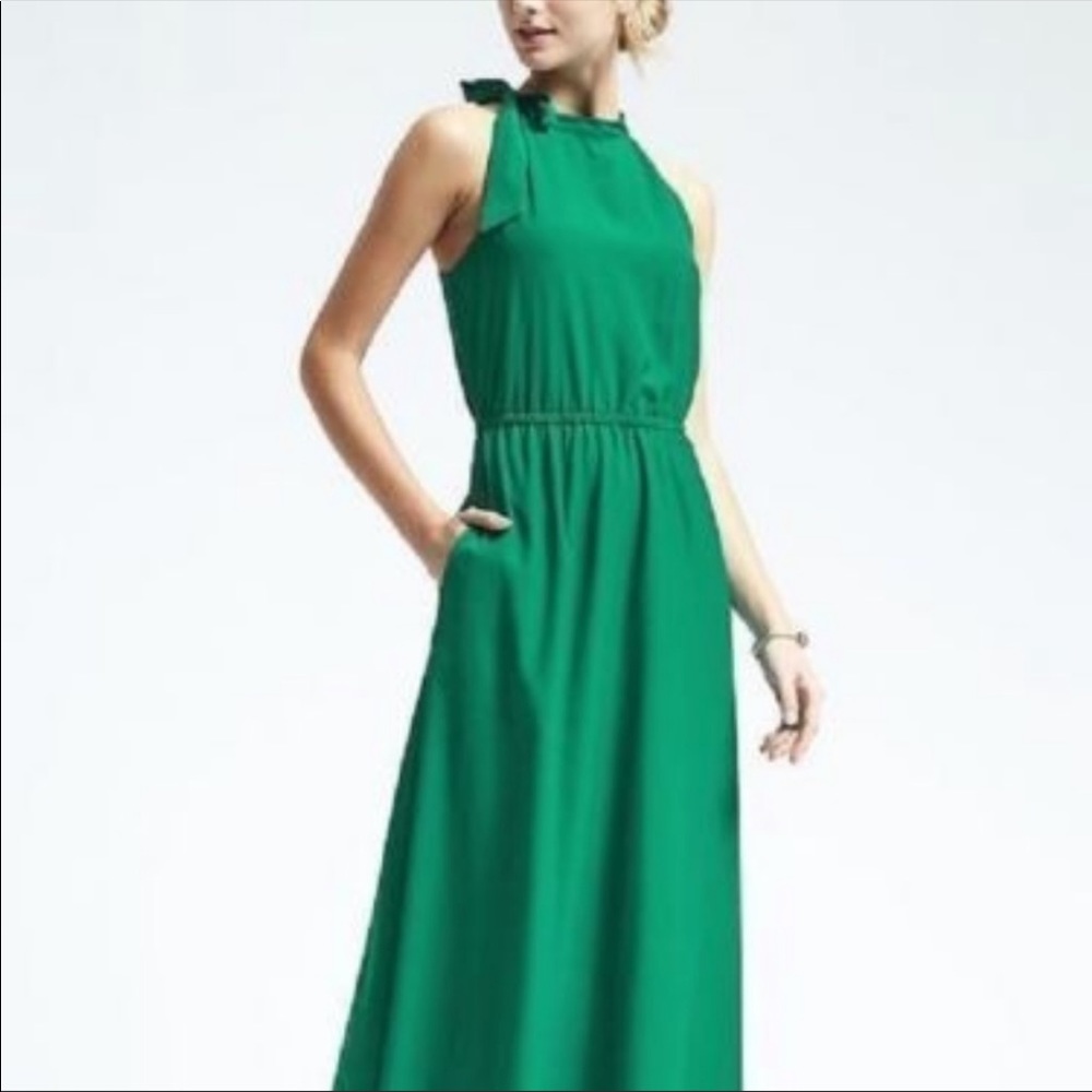 *NWT* Banana Republic Halter Maxi Dress